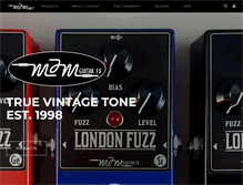 Tablet Screenshot of mjmguitarfx.com